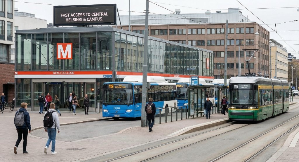 Public transport connections at Kestora College